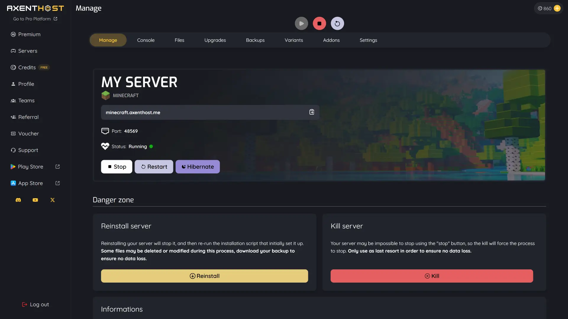 Server overview